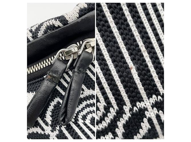 Jacquard Borsa a Spalla Prada Signo Nero - vista 10