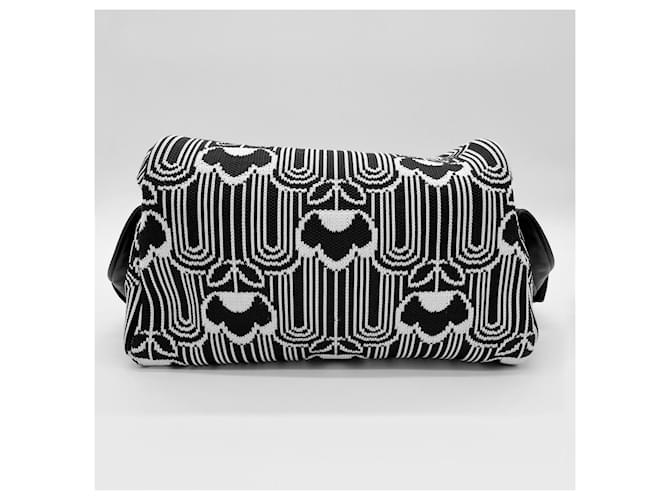 Jacquard Borsa a Spalla Prada Signo Nero - vista 2