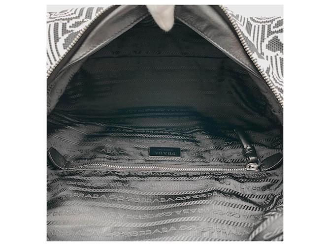 Jacquard Borsa a Spalla Prada Signo Nero - vista 5