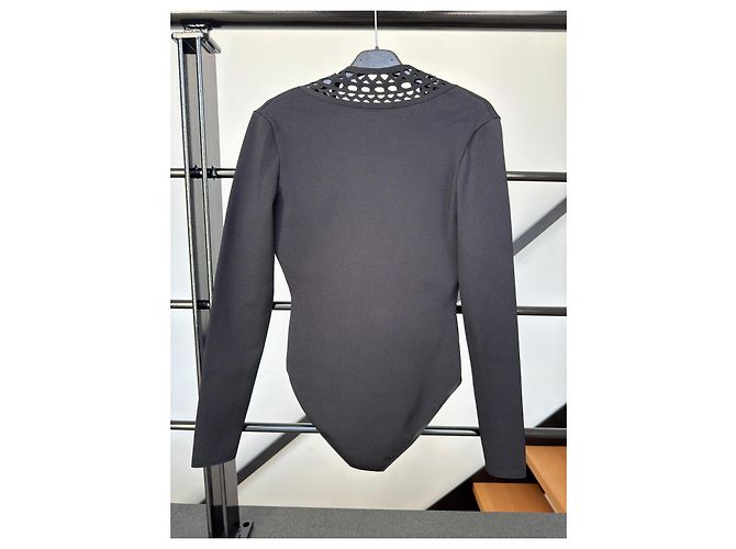 Alaïa Body de malla Vienna - Negro - vista 2