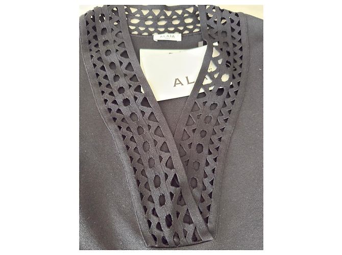 Alaïa Body de malla Vienna - Negro - vista 4