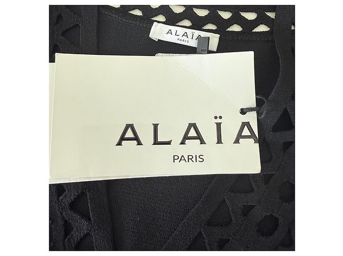 Alaïa Body de malla Vienna - Negro - vista 9