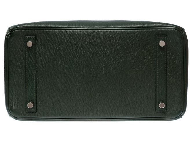 Hermès Borsa HERMES Birkin 30 in Pelle Verde - 103577 - vista 11