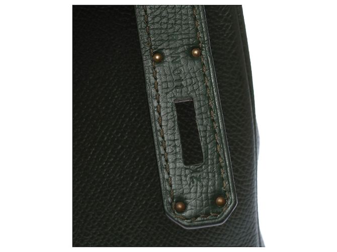 Hermès Borsa HERMES Birkin 30 in Pelle Verde - 103577 - vista 8