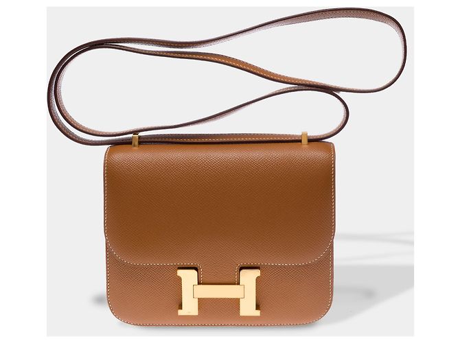 Hermès Borsa HERMES Constance in Pelle Oro - 103549 D'oro - vista 2