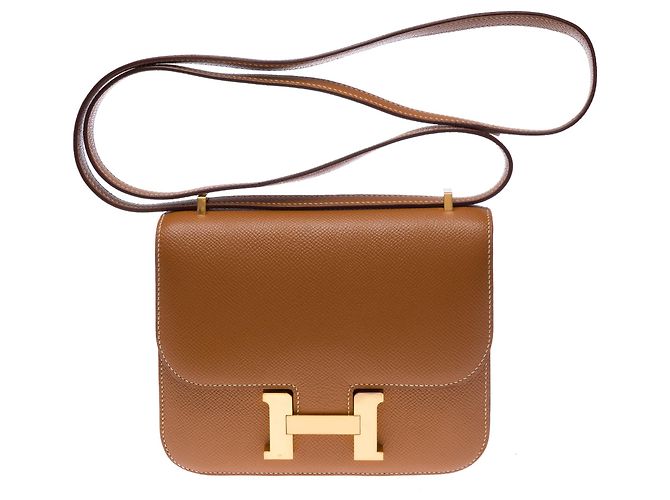 Hermès Borsa HERMES Constance in Pelle Oro - 103549 D'oro - vista 3