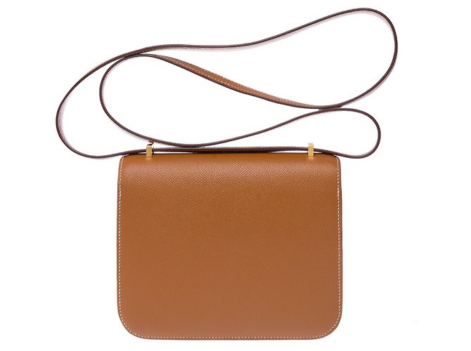 Hermès Borsa HERMES Constance in Pelle Oro - 103549 D'oro - vista 4