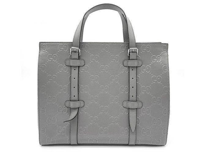Borsa tote Gucci GG goffrata traforata Marrone - vista 2