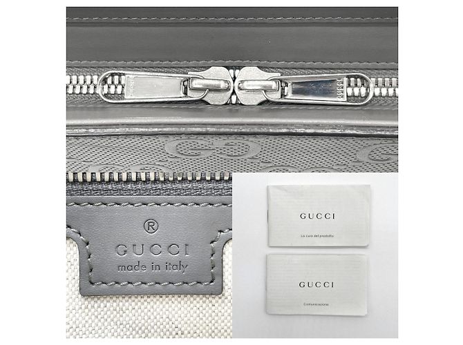 Borsa tote Gucci GG goffrata traforata Marrone - vista 8