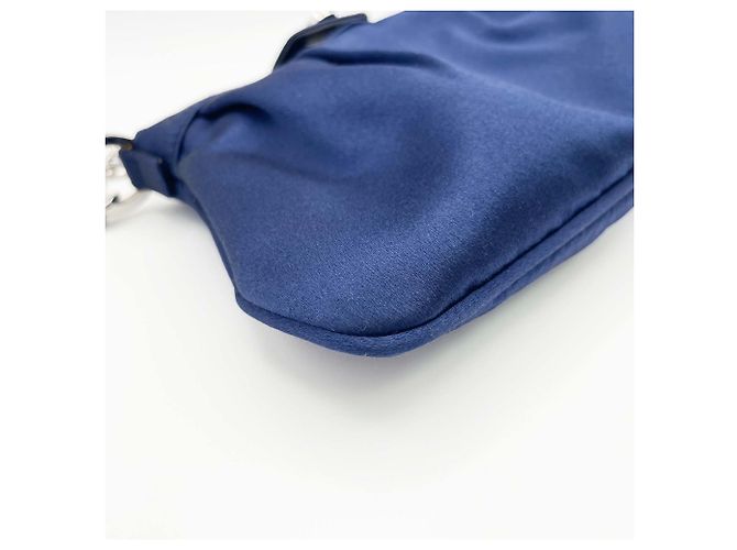 Borsa a tracolla Salvatore Ferragamo Gancini con catena di strass Blu - vista 8