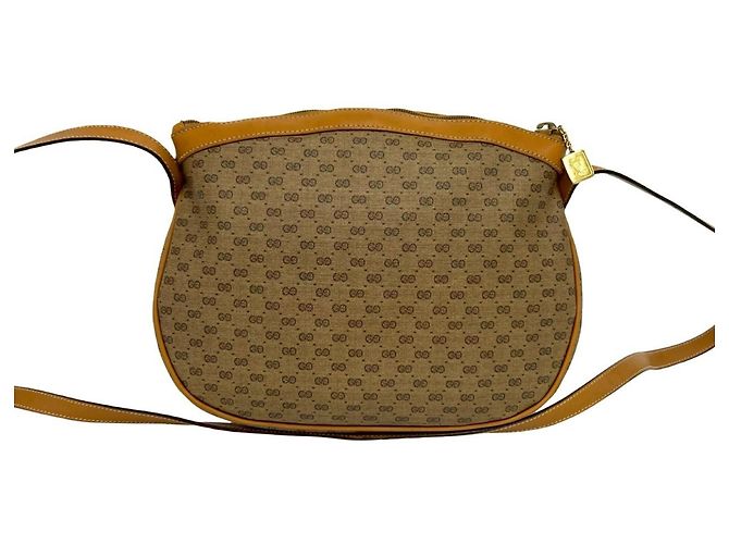 Gucci Vintage Micro GG Logo Leder Schultertasche/Pouch - Ansicht 3