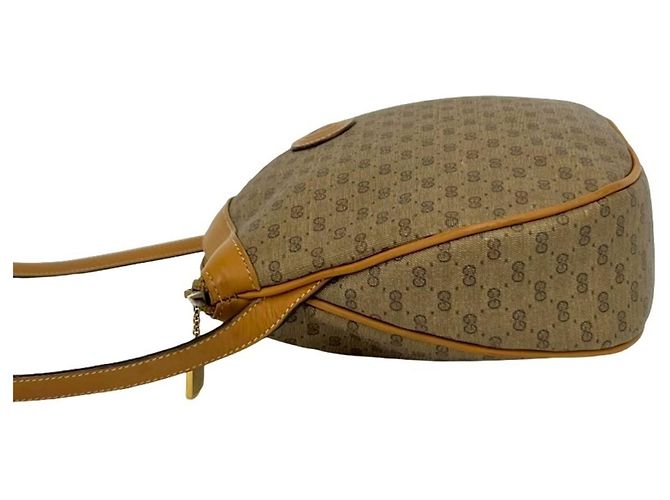 Gucci Vintage Micro GG Logo Leder Schultertasche/Pouch - Ansicht 5