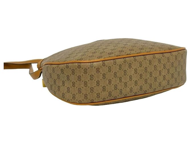 Gucci Vintage Micro GG Logo Leder Schultertasche/Pouch - Ansicht 7