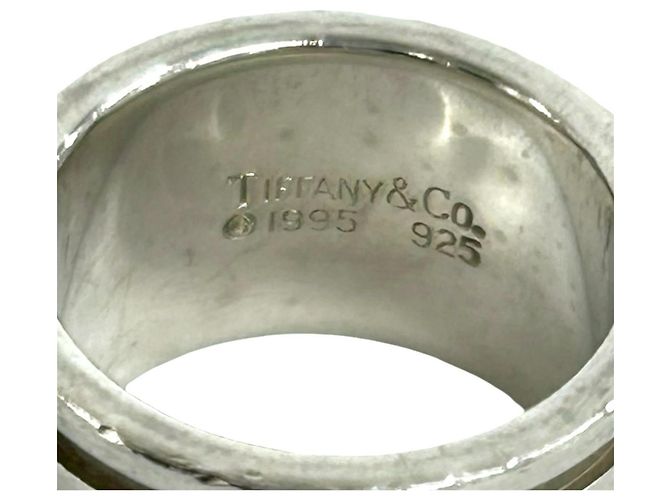 Tiffany & Co Anello Atlas largo in argento sterling 925 Tiffany - vista 3