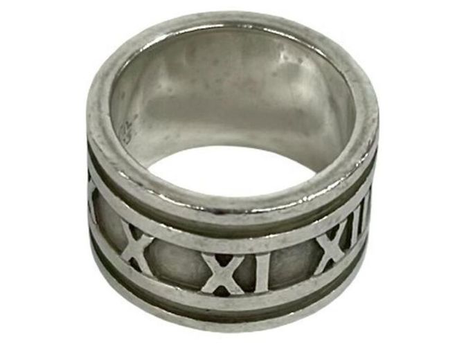 Tiffany & Co Anello Atlas largo in argento sterling 925 Tiffany - vista 5