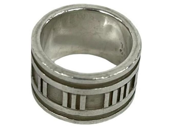 Tiffany & Co Anello Atlas largo in argento sterling 925 Tiffany - vista 6
