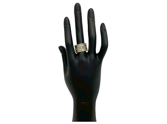 Tiffany & Co Anello Atlas largo in argento sterling Tiffany - vista 2