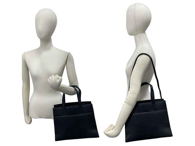 Loewe Anagram Logo Nappa Leder Mini Tote Bag Schwarz - Ansicht 2