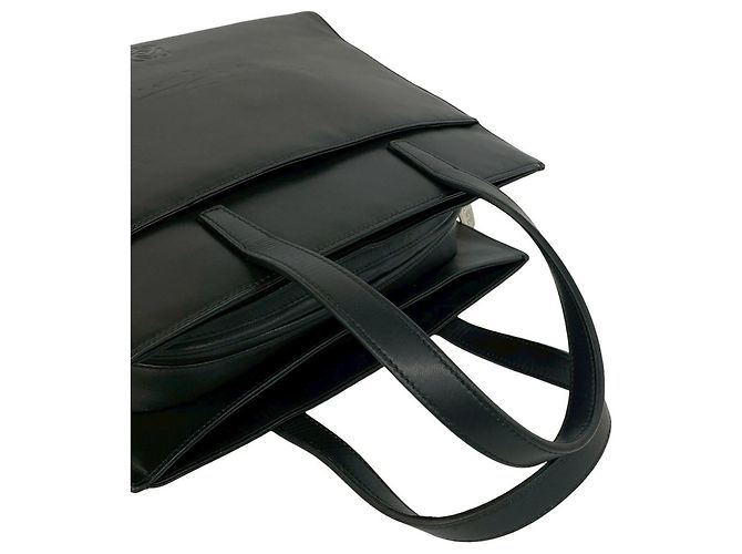 Loewe Anagram Logo Nappa Leder Mini Tote Bag Schwarz - Ansicht 4