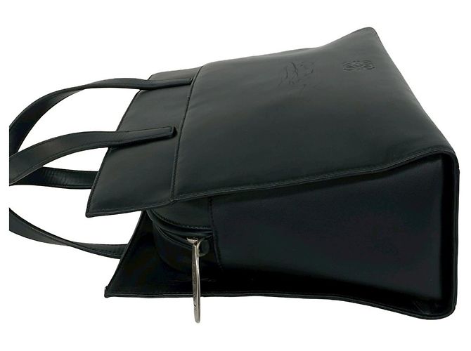 Loewe Anagram Logo Nappa Leder Mini Tote Bag Schwarz - Ansicht 5