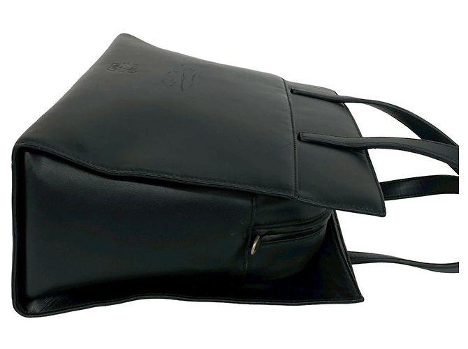 Loewe Anagram Logo Nappa Leder Mini Tote Bag Schwarz - Ansicht 6