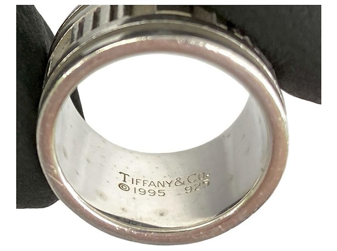 Tiffany & Co Anello Atlas largo di Tiffany in argento sterling 925 - vista 3