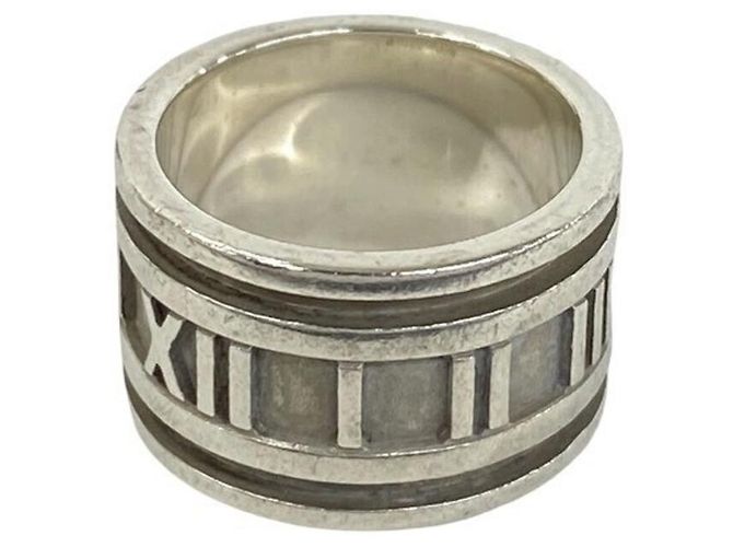 Tiffany & Co Anello Atlas largo di Tiffany in argento sterling 925 - vista 4