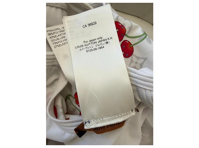 Louis Vuitton Takashi Murakami Cherry Monogram Badeanzug Weiß Rot Monogramm - Ansicht 19