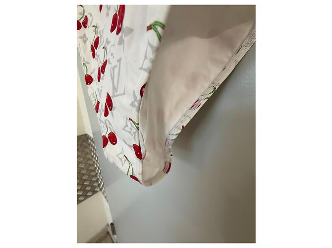 Louis Vuitton Takashi Murakami Cherry Monogram Badeanzug Weiß Rot Monogramm - Ansicht 3