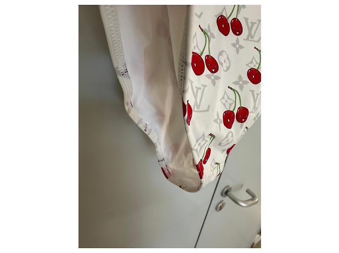 Louis Vuitton Takashi Murakami Cherry Monogram Badeanzug Weiß Rot Monogramm - Ansicht 5