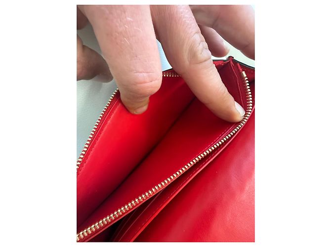 Louis Vuitton Pochette Twist Damier Denim Patchwork Borsa a Spalla Rosso Blu D'oro - vista 3