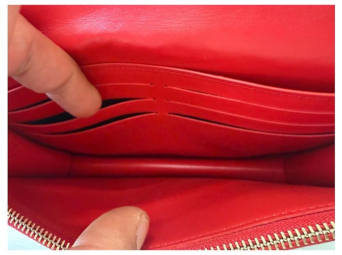 Louis Vuitton Pochette Twist Damier Denim Patchwork Borsa a Spalla Rosso Blu D'oro - vista 5