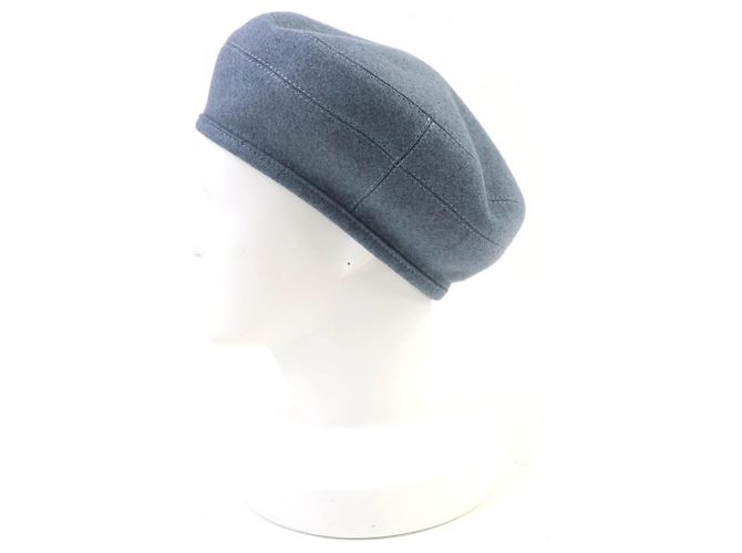 Basco in cashmere Hermès Saint Honor Serie Grigio Blu chiaro - vista 3
