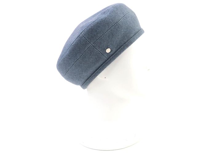 Basco in cashmere Hermès Saint Honor Serie Grigio Blu chiaro - vista 5