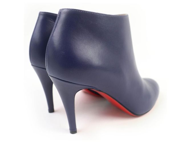 Botines de cuero Christian Louboutin Púrpura - vista 2