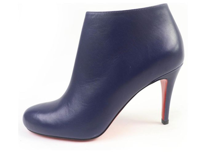 Botines de cuero Christian Louboutin Púrpura - vista 4