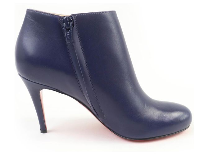 Botines de cuero Christian Louboutin Púrpura - vista 5