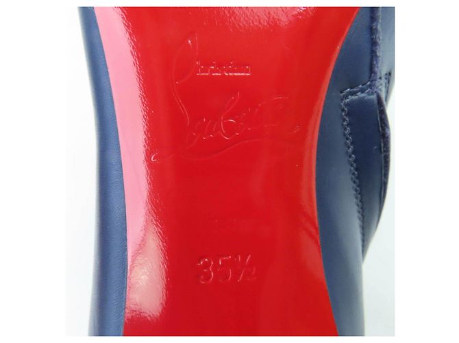 Botines de cuero Christian Louboutin Púrpura - vista 9