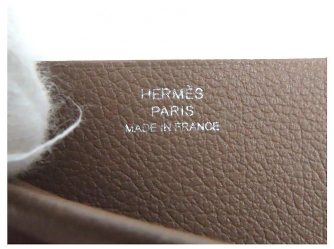Hermès Hermes Evercolor Card Case Grey - view 8