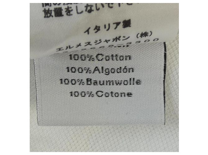 Camiseta de algodón blanca Hermès Talla S Blanco - vista 3