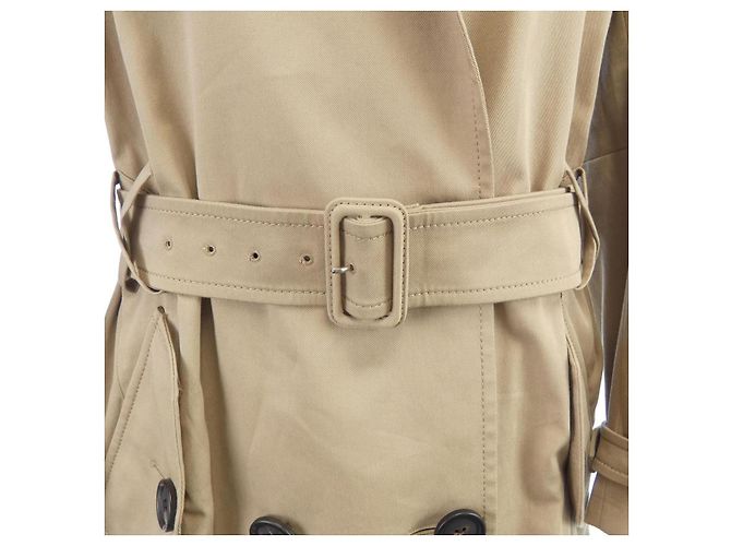 Abrigo Trench Miu Miu MS1581 Beige - vista 7