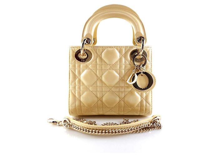 Dior Borsa Tote Cannage Lady Crossbody Arancione - vista 6