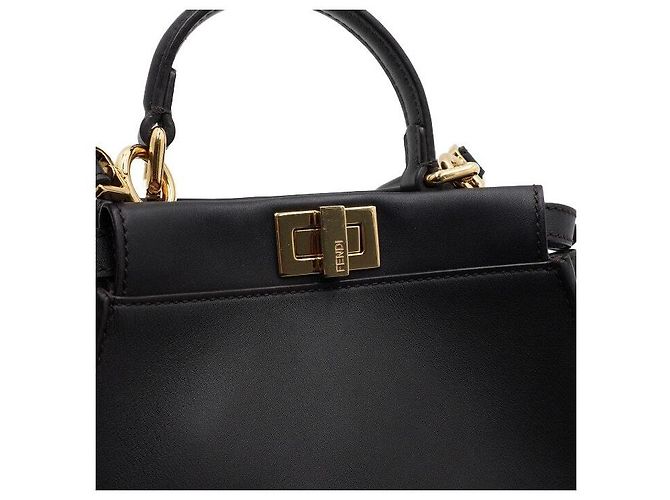 Fendi Mini Tote Bag Peekaboo e Borsa a Tracolla Crossbody - vista 10