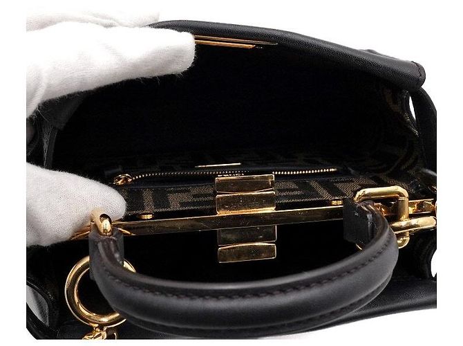 Fendi Mini Tote Bag Peekaboo e Borsa a Tracolla Crossbody - vista 6