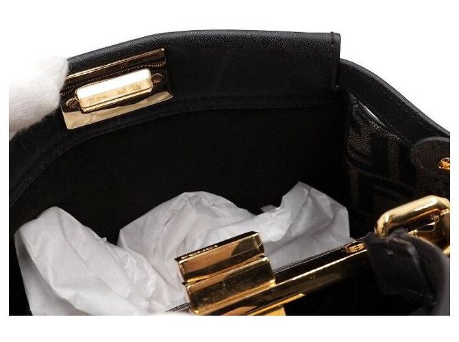 Fendi Mini Tote Bag Peekaboo e Borsa a Tracolla Crossbody - vista 7