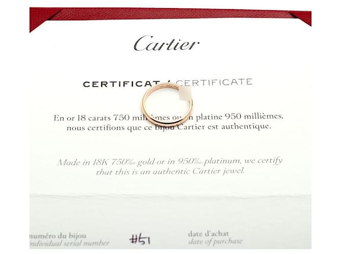 Cartier Fede in diamanti Taglia KS Oro rosa Arancione - vista 3