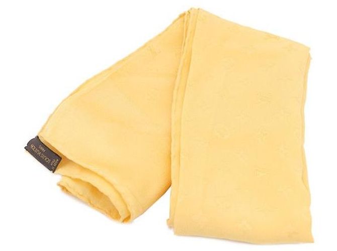 Louis Vuitton Pañuelo de seda Amarillo - vista 2