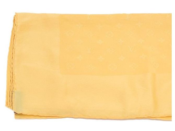 Louis Vuitton Pañuelo de seda Amarillo - vista 3