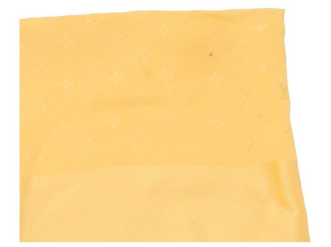 Louis Vuitton Pañuelo de seda Amarillo - vista 4