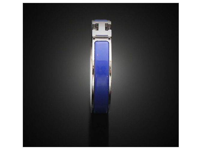 Hermès Click Acier PM Blue Silver Azul - vista 3